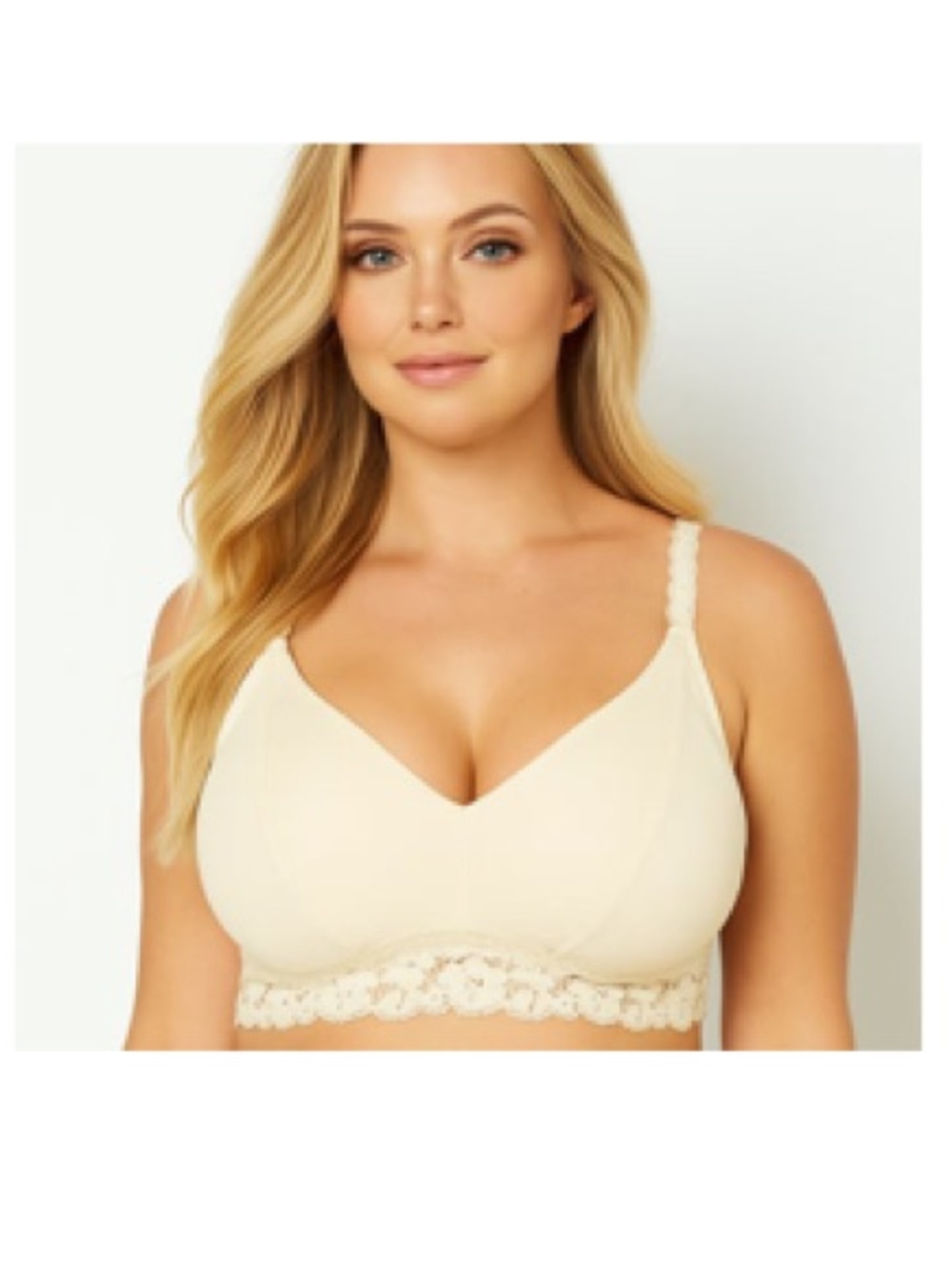 JadyK Lace Trim Nude Bralette Vera Small/Medium